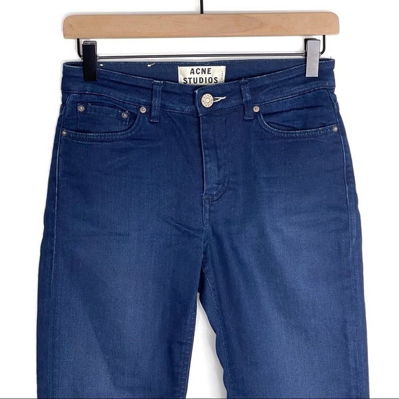 Acne Studios Jeans Womens 26 Mid Rise Skinny Leg Stretch Denim Classic Casual - Picture 2 of 10